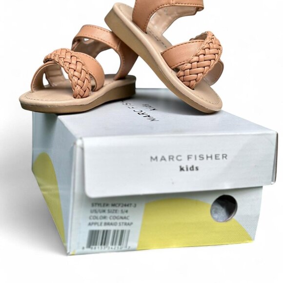 MARC FISHER Little Girl's & Girl's Apple Braided Strap Sandals NWT - Picture 1 of 4